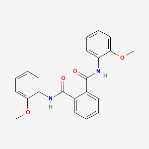 molecular formula C22H20N2O4 B10971994 N,N'-bis(2-methoxyphenyl)benzene-1,2-dicarboxamide 