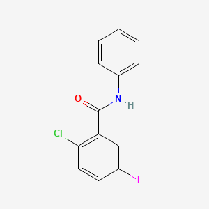 molecular formula C13H9ClINO B10972653 2-chloro-5-iodo-N-phenylbenzamide 