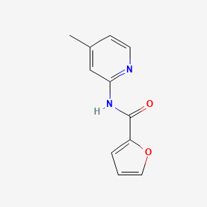 molecular formula C11H10N2O2 B10972720 N-(4-methylpyridin-2-yl)furan-2-carboxamide CAS No. 35218-44-1