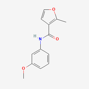 molecular formula C13H13NO3 B10972885 N-(3-methoxyphenyl)-2-methylfuran-3-carboxamide 
