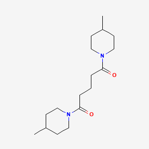 molecular formula C17H30N2O2 B10972893 1,5-Bis(4-methylpiperidin-1-yl)pentane-1,5-dione 