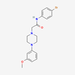 molecular formula C19H22BrN3O2 B10972931 N-(4-bromophenyl)-2-[4-(3-methoxyphenyl)piperazin-1-yl]acetamide 