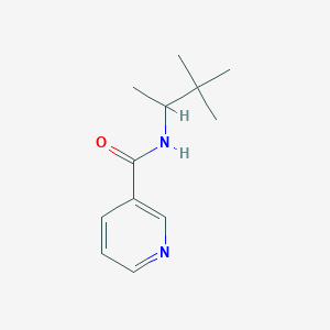 molecular formula C12H18N2O B10972957 N-(3,3-dimethylbutan-2-yl)pyridine-3-carboxamide 