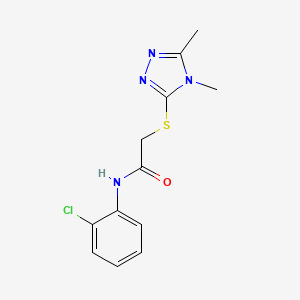 molecular formula C12H13ClN4OS B10973010 N-(2-chlorophenyl)-2-[(4,5-dimethyl-1,2,4-triazol-3-yl)sulfanyl]acetamide 