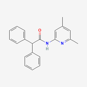 molecular formula C21H20N2O B10973016 N-(4,6-dimethyl-2-pyridinyl)-2,2-diphenylacetamide 