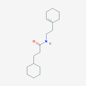 molecular formula C17H29NO B10973041 N-[2-(cyclohex-1-en-1-yl)ethyl]-3-cyclohexylpropanamide 