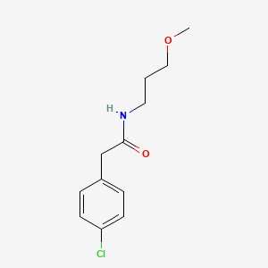 molecular formula C12H16ClNO2 B10973172 2-(4-chlorophenyl)-N-(3-methoxypropyl)acetamide 