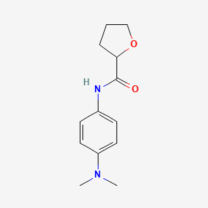 molecular formula C13H18N2O2 B10973193 N-[4-(dimethylamino)phenyl]tetrahydrofuran-2-carboxamide 