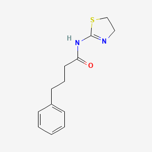 molecular formula C13H16N2OS B10973289 N-(4,5-dihydro-1,3-thiazol-2-yl)-4-phenylbutanamide 