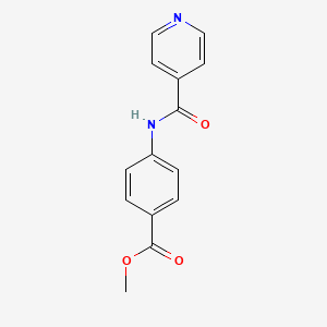 molecular formula C14H12N2O3 B10973312 Methyl 4-[(pyridin-4-ylcarbonyl)amino]benzoate 