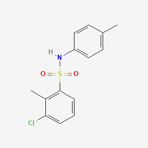 molecular formula C14H14ClNO2S B10973537 3-chloro-2-methyl-N-(4-methylphenyl)benzenesulfonamide 