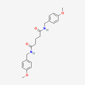 molecular formula C21H26N2O4 B10973578 N,N'-bis(4-methoxybenzyl)pentanediamide 