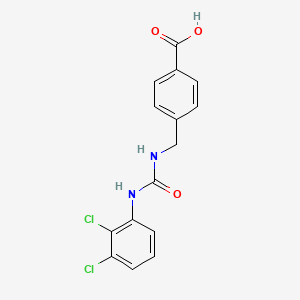 molecular formula C15H12Cl2N2O3 B10973767 4-({[(2,3-Dichlorophenyl)carbamoyl]amino}methyl)benzoic acid 