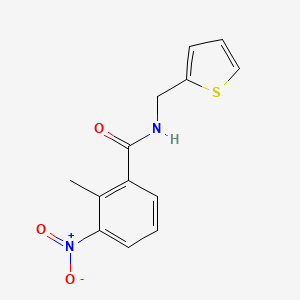 molecular formula C13H12N2O3S B10973871 2-methyl-3-nitro-N-(thiophen-2-ylmethyl)benzamide 