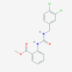 molecular formula C16H14Cl2N2O3 B10974064 Methyl 2-{[(3,4-dichlorobenzyl)carbamoyl]amino}benzoate 