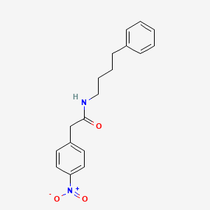 molecular formula C18H20N2O3 B10974142 2-(4-nitrophenyl)-N-(4-phenylbutyl)acetamide 