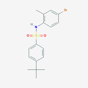 molecular formula C17H20BrNO2S B10974186 N-(4-bromo-2-methylphenyl)-4-tert-butylbenzenesulfonamide 