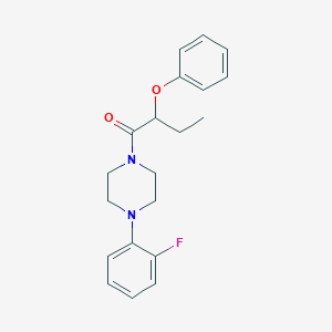 molecular formula C20H23FN2O2 B10974494 1-[4-(2-Fluorophenyl)piperazin-1-yl]-2-phenoxybutan-1-one 