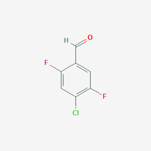 molecular formula C7H3ClF2O B109745 4-氯-2,5-二氟苯甲醛 CAS No. 879093-02-4