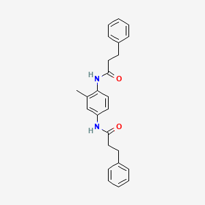 molecular formula C25H26N2O2 B10974506 N,N'-(2-methylbenzene-1,4-diyl)bis(3-phenylpropanamide) 