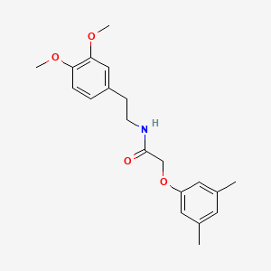 molecular formula C20H25NO4 B10974519 N-[2-(3,4-dimethoxyphenyl)ethyl]-2-(3,5-dimethylphenoxy)acetamide 
