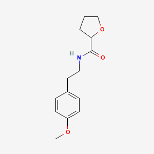 molecular formula C14H19NO3 B10974618 N-[2-(4-methoxyphenyl)ethyl]oxolane-2-carboxamide 