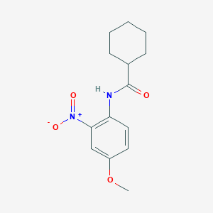 molecular formula C14H18N2O4 B10974673 N-(4-methoxy-2-nitrophenyl)cyclohexanecarboxamide 