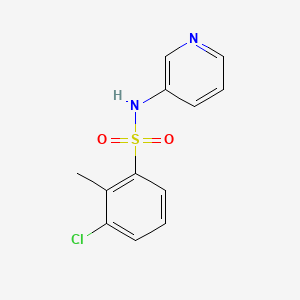 molecular formula C12H11ClN2O2S B10974675 3-chloro-2-methyl-N-(pyridin-3-yl)benzenesulfonamide 