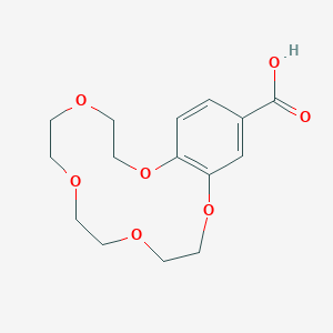 molecular formula C15H20O7 B109747 2,5,8,11,14-五氧杂双环[13.4.0]十八烷-1(15),16,18-三烯-17-羧酸 CAS No. 56683-55-7