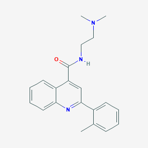 molecular formula C21H23N3O B10974704 N-[2-(dimethylamino)ethyl]-2-(2-methylphenyl)quinoline-4-carboxamide 