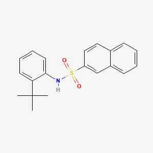 molecular formula C20H21NO2S B10974712 N-(2-tert-butylphenyl)naphthalene-2-sulfonamide 
