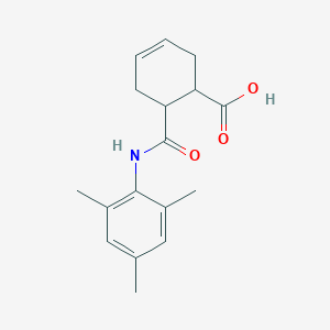 molecular formula C17H21NO3 B10974719 6-[(2,4,6-Trimethylphenyl)carbamoyl]cyclohex-3-ene-1-carboxylic acid 