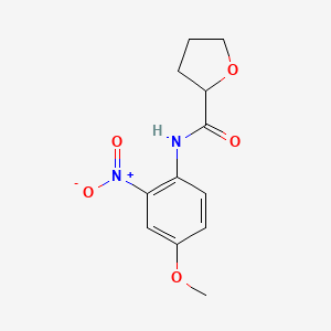 molecular formula C12H14N2O5 B10974878 N-(4-methoxy-2-nitrophenyl)oxolane-2-carboxamide 