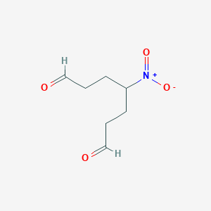 molecular formula C7H11NO4 B109749 4-硝基庚二醛 CAS No. 147189-43-3