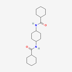molecular formula C20H34N2O2 B10974922 Cyclohexanecarboxamide, N,N'-1,4-cyclohexanediylbis- CAS No. 153250-60-3
