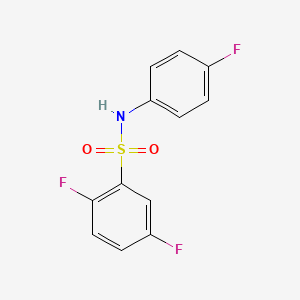molecular formula C12H8F3NO2S B10975023 2,5-difluoro-N-(4-fluorophenyl)benzenesulfonamide 