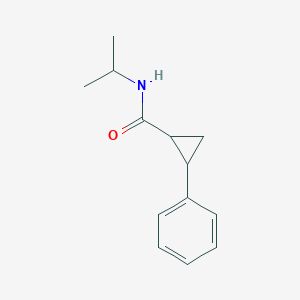 molecular formula C13H17NO B10975068 2-phenyl-N-(propan-2-yl)cyclopropanecarboxamide 