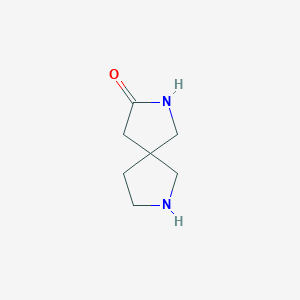 molecular formula C7H12N2O B109751 2,7-Diazaspiro[4.4]nonan-3-one CAS No. 1226550-00-0