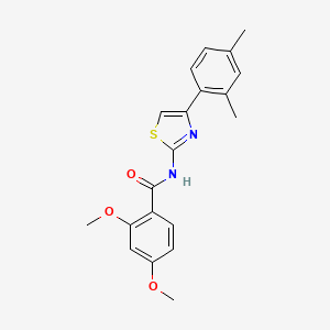 molecular formula C20H20N2O3S B10975225 N-[4-(2,4-dimethylphenyl)-1,3-thiazol-2-yl]-2,4-dimethoxybenzamide 