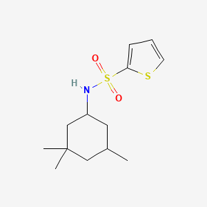 molecular formula C13H21NO2S2 B10975246 N-(3,3,5-trimethylcyclohexyl)thiophene-2-sulfonamide 