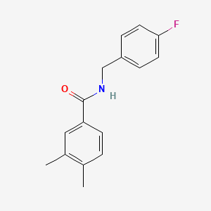 molecular formula C16H16FNO B10975314 N-(4-fluorobenzyl)-3,4-dimethylbenzamide 