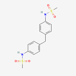 molecular formula C15H18N2O4S2 B10975589 N,N'-(methylenedi-4,1-phenylene)dimethanesulfonamide 