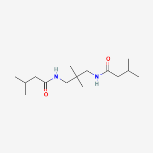 molecular formula C15H30N2O2 B10975624 N,N'-(2,2-Dimethyl-1,3-propanediyl)bis(3-methylbutanamide) 