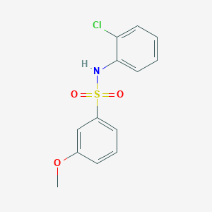 molecular formula C13H12ClNO3S B10975711 N-(2-chlorophenyl)-3-methoxybenzenesulfonamide 