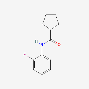 molecular formula C12H14FNO B10975826 N-(2-fluorophenyl)cyclopentanecarboxamide 