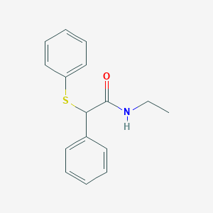 molecular formula C16H17NOS B10975875 N-ethyl-2-phenyl-2-(phenylsulfanyl)acetamide 