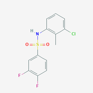 molecular formula C13H10ClF2NO2S B10975934 N-(3-chloro-2-methylphenyl)-3,4-difluorobenzenesulfonamide 
