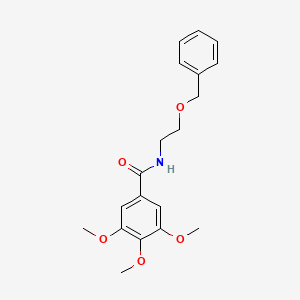 molecular formula C19H23NO5 B10975945 N-[2-(Benzyloxy)ethyl]-3,4,5-trimethoxybenzamide 