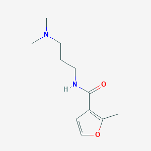 molecular formula C11H18N2O2 B10975984 N-[3-(dimethylamino)propyl]-2-methylfuran-3-carboxamide 