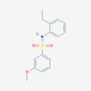 molecular formula C15H17NO3S B10976035 N-(2-ethylphenyl)-3-methoxybenzenesulfonamide 
